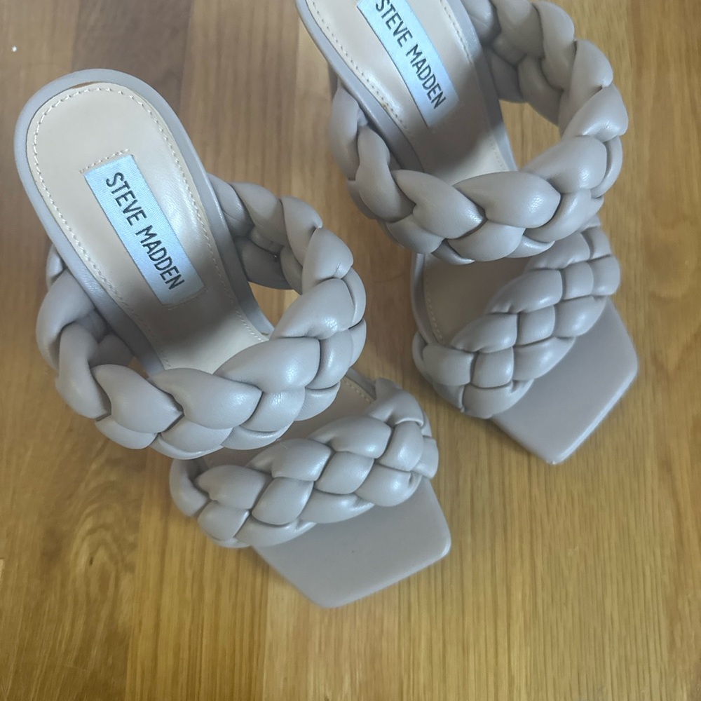 Steve Madden Women's Braided Heels - Beige